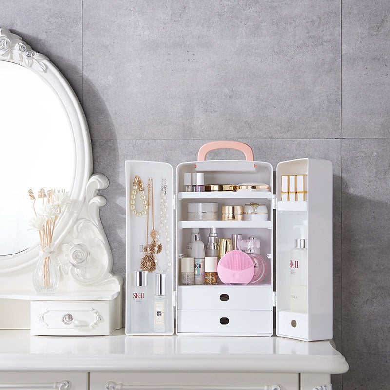 Double Door Protable Cosmetic Organizer Regular