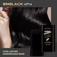 Quick Hair Dye Stick - permanent coverage, long-lasting effect, portable applicator brush design, touch up the colour at home
